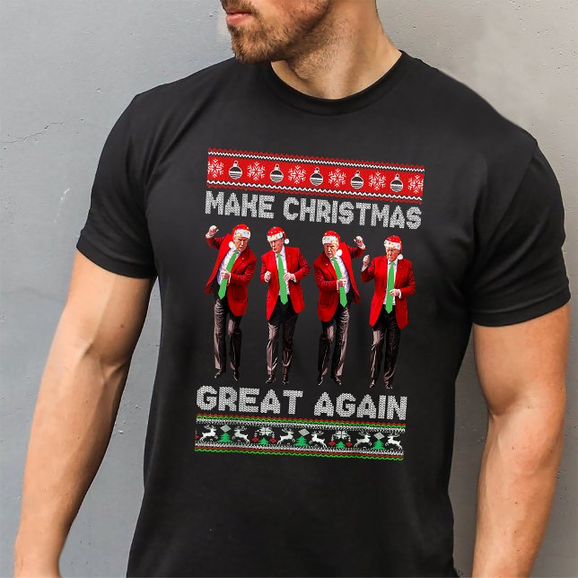 Camiseta Trump vuelve a hacer grandes a los Navidades (Subido por el creador)