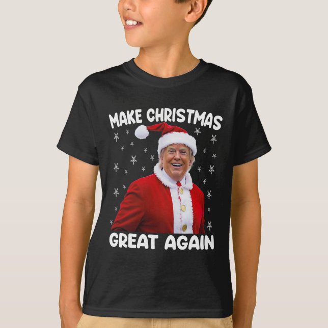 Camiseta Trump vuelve a hacer grandes Navidades (Anverso)