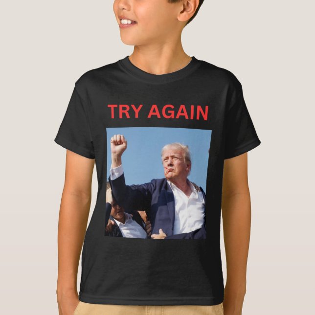 Camiseta Trump vuelve a intentarlo (Anverso)