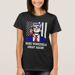 Camiseta Trump Vuelve a Venezuela Grande de Nuevo Para Homb