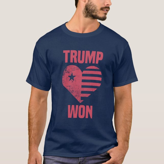 Camiseta Trump Won | Elección Republicana Conservadora (Anverso)