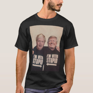 Camiseta Trump y Boris Johnson - Estoy con algo estúpido