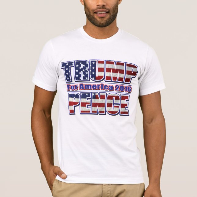 Camiseta Trump y Pence 2016 (Anverso)