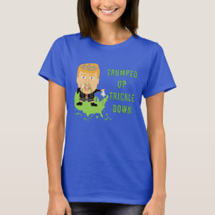 Camiseta Trumped encima de gotee abajo el triunfo anti 2016