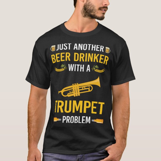 Camiseta Trumpet Beer Drinker (Anverso)