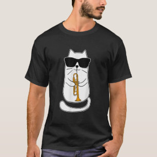 Camiseta Trumpet Cat Funny Trumpet Player