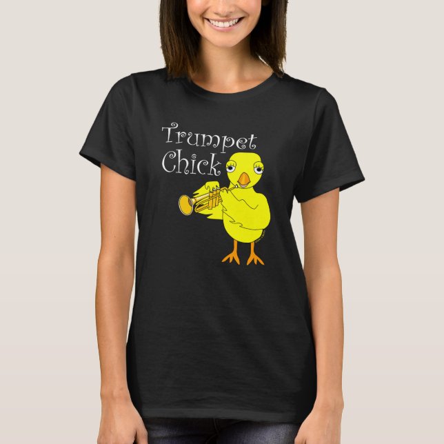 Camiseta Trumpet Chick Text (Anverso)