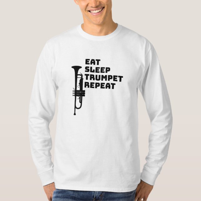 Camiseta Trumpet - Coma Trumpet de duelo de nuevo (Anverso)