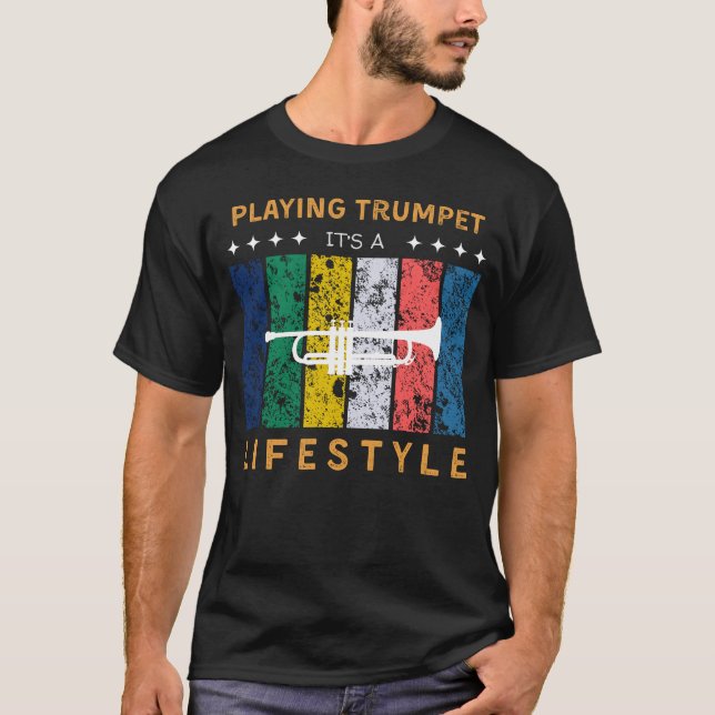 Camiseta Trumpet es un tonto estilo de vida (Anverso)