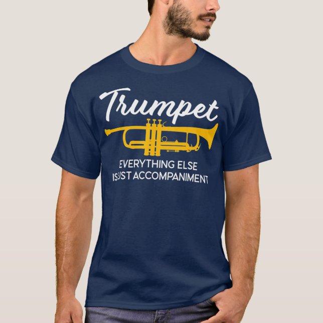 Camiseta Trumpet Funny Marching Band Trumpet Player Jazz (Anverso)