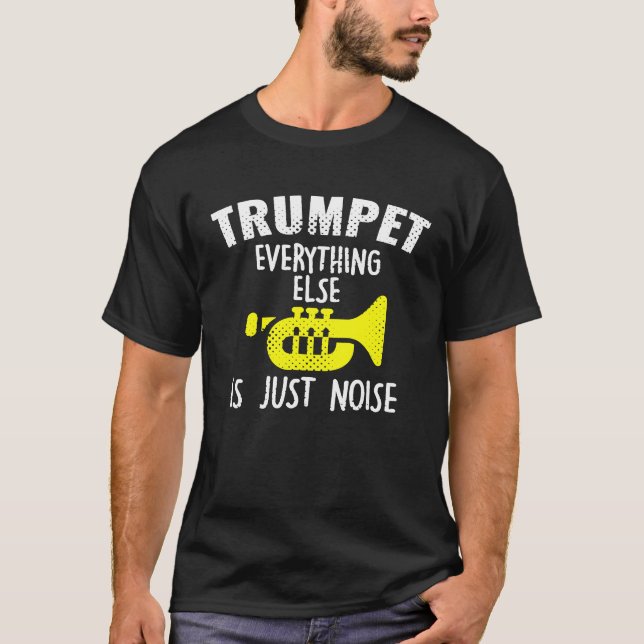 Camiseta Trumpet - Funny Trumpet Player Todo Es Solo (Anverso)