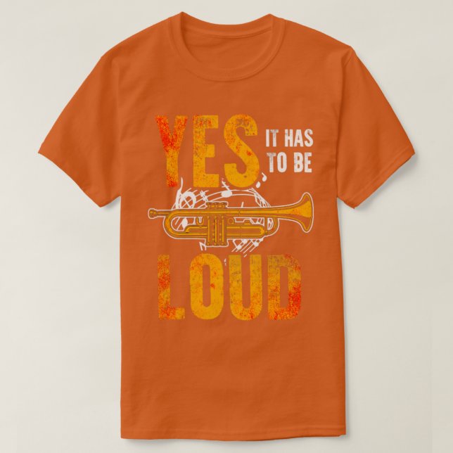 Camiseta Trumpet gracioso (Diseño del anverso)