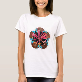 Camiseta Trumpet Honeysuckle en los jardines botánicos de N