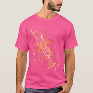 Camiseta Trumpet Instrumento música loverrumpeter gif music