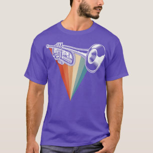 Camiseta Trumpet Jazz de música retro Trumpeter, trompetist