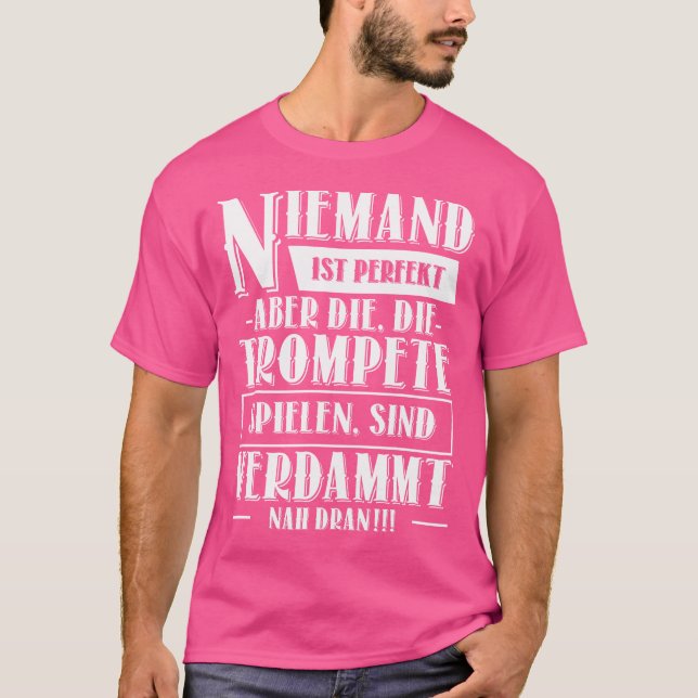 Camiseta Trumpet jugador músico trompeta de trompeta de ins (Anverso)