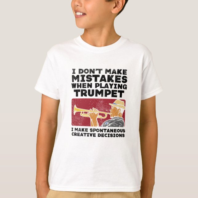 Camiseta Trumpet - Jugando Una Trumpeta (Anverso)
