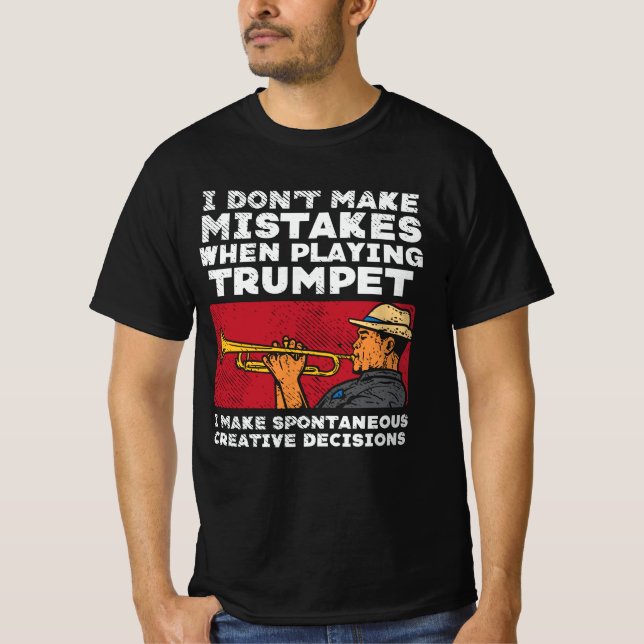 Camiseta Trumpet - Jugando Una Trumpeta (Anverso)