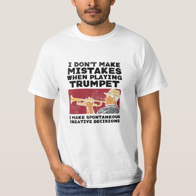 Camiseta Trumpet - Jugando Una Trumpeta (Anverso)