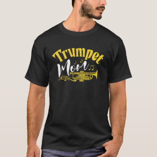Camiseta Trumpet Mom Marchando Banda Para Mujeres Madre Mam