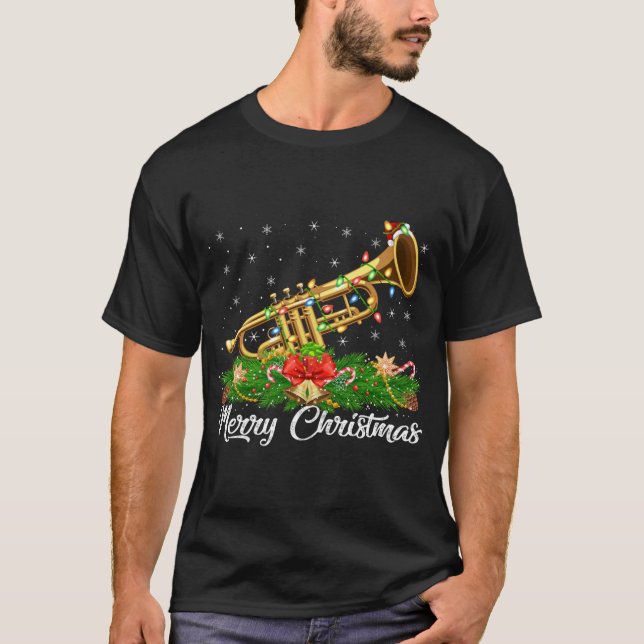Camiseta Trumpet Music Lover coincide con Santa Hat Trumpet (Anverso)