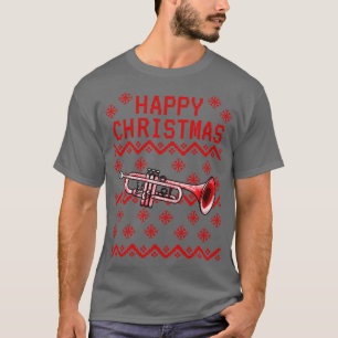 Camiseta Trumpet Navidades feos Trumpeter Brass Teacher Mus