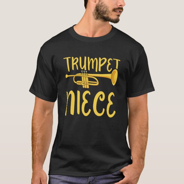 Camiseta Trumpet Niece Instrument Trumpeter Musician Player (Anverso)