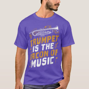 Camiseta Trumpet Para Hombres Es El Amante De La Música Bac