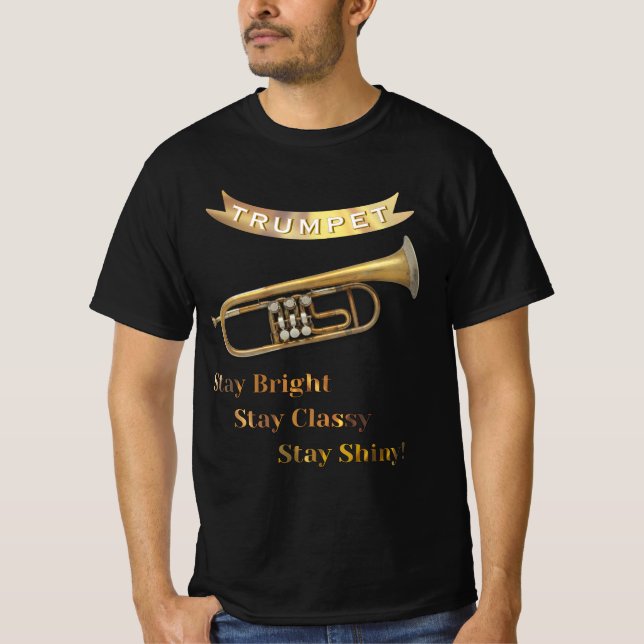 Camiseta Trumpet Player Funny Humor Musical Instrument (Anverso)