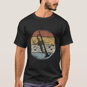 Camiseta Trumpet Player Orchestra Músico nota truco retro