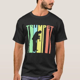 Camiseta Trumpet - Silhoue del jugador de trompeta estilo r