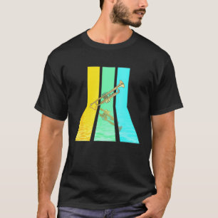 Camiseta Trumpet - Trumpet de estilo vintage retro de los a