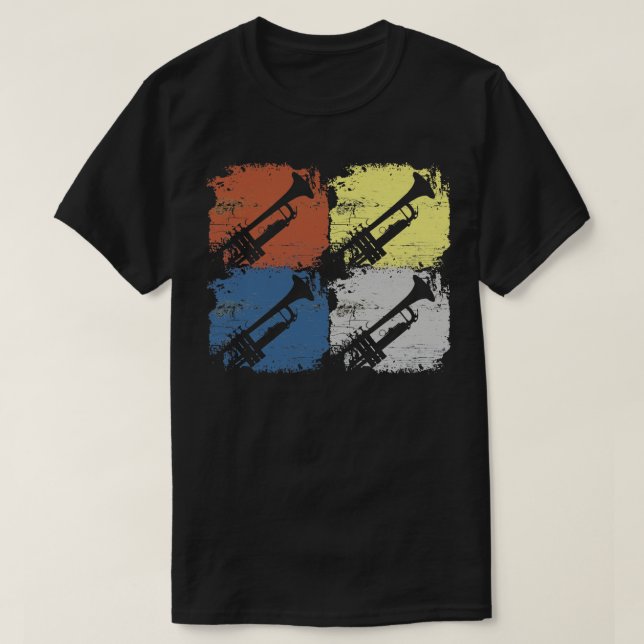 Camiseta Trumpet Vintage 2 (Diseño del anverso)