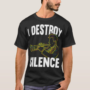 Camiseta Trumpete de música de jazz, músico de trompeta