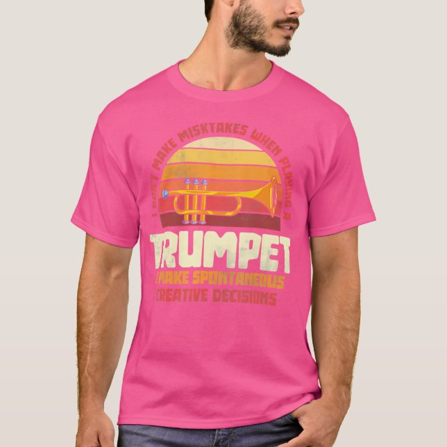 Camiseta Trumpete retro del regalo de Trumpeter divertido d (Anverso)