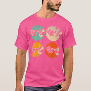 Camiseta Trumpete retro jugador de trompeta gracioso Trump