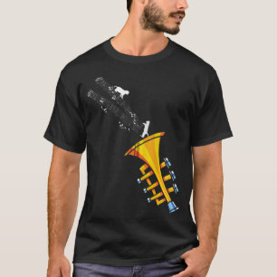 Camiseta Trumpeter Mascota de música jazz idea de regalo de
