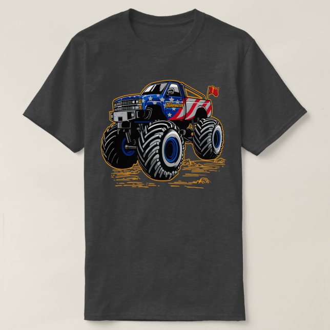 Camiseta Trumpinator Monster Truck (Diseño del anverso)