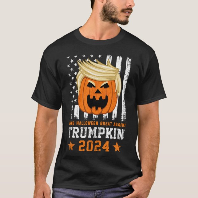 Camiseta Trumpkin 2024 Ee.Uu. Hace Que Halloween Vuelva A S (Anverso)