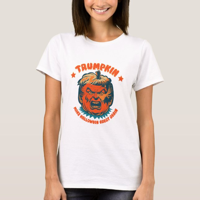 Camiseta trumpkin hace que halloween sea genial de nuevo di (Anverso)