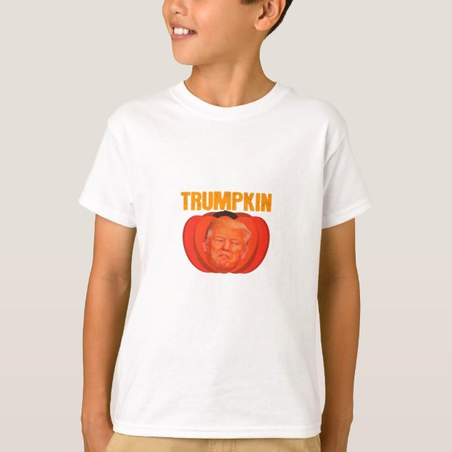 Camiseta Trumpkin Halloween Jack O Lantern Gráfica divertid (Anverso)