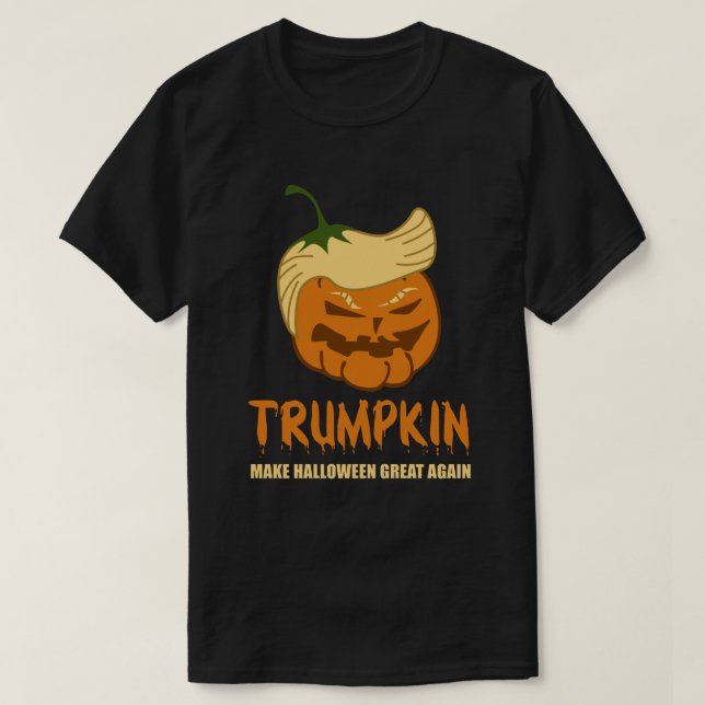 Camiseta Trumpkin: Haz que Halloween vuelva a ser grande (Diseño del anverso)