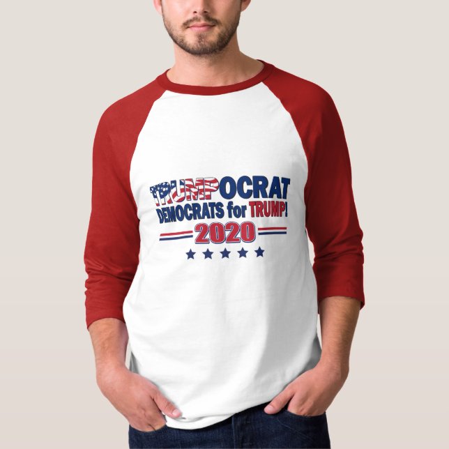 Camiseta Trumpocrat - Demócratas por Trump (Anverso)