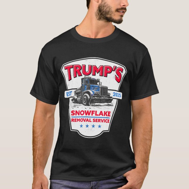 Camiseta Trump's Snowflake Removal Service Funny Trump 2025 (Anverso)
