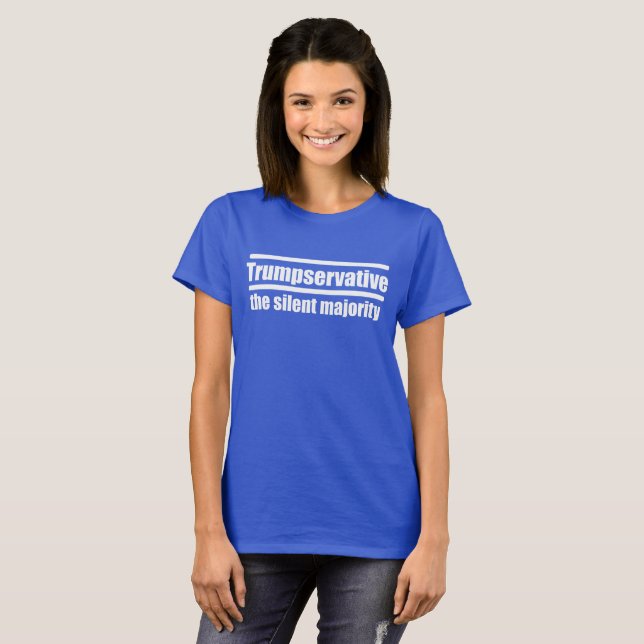 Camiseta Trumpservative la mayoría silenciosa, (Anverso completo)