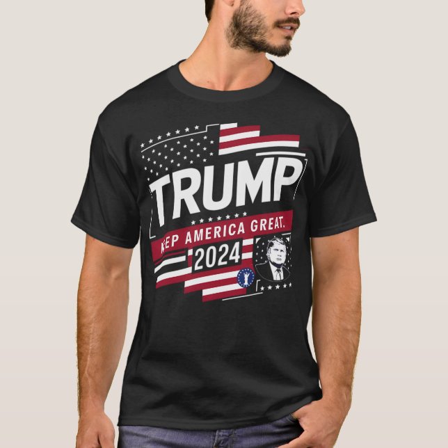 Camiseta Trumpy 2024 - Mantener a Estados Unidos grande (Anverso)