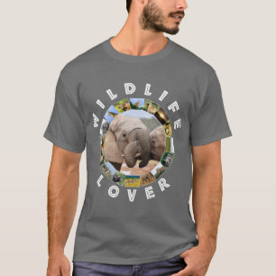 Camiseta Truncos de elefantes amantes de la vida salvaje en