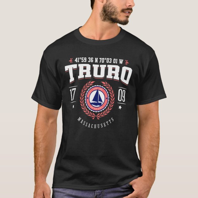 Camiseta Truro Massachusetts Cabo Cod MA Playa Náutica Sou (Anverso)