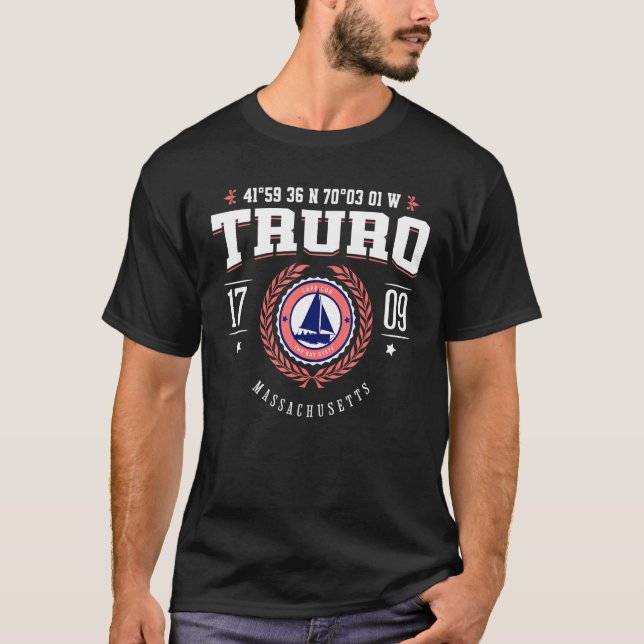 Camiseta Truro Massachusetts Cape Cod MA Nautical Beach Sou (Anverso)
