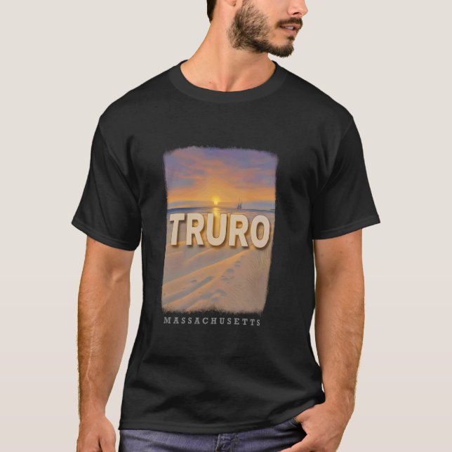 Camiseta Truro Massachusetts MAMÁ Corn Hill Beach Sunset SD (Anverso)